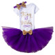 1 Year Baby Girl Dress It's My 1st Birthday Purple